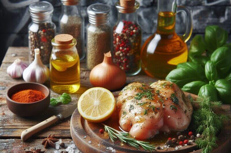 Marinade pour poulet aux herbes et au citron